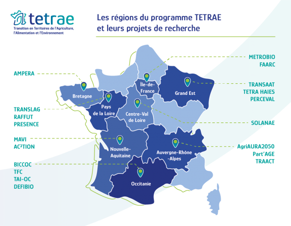 Carte projets TETRAE